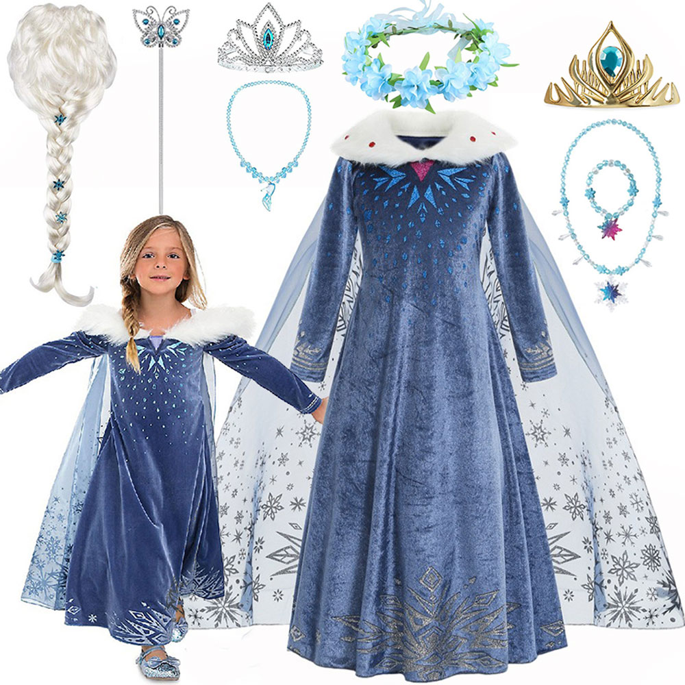 Winter Clothing Layers - Halloween Frozen Princess Elsa's Same Dress