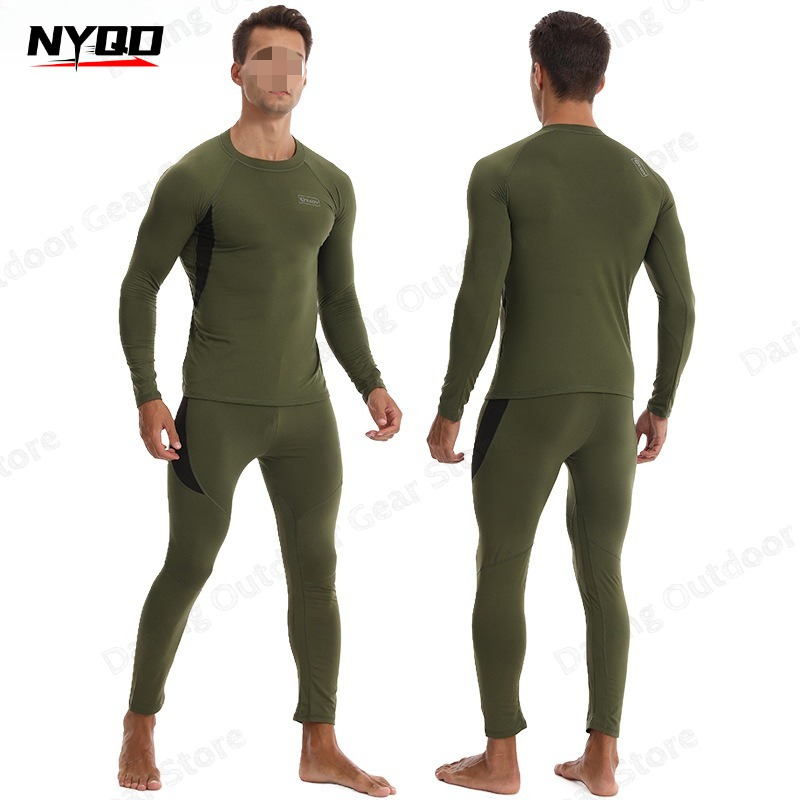 Thermal Base Layer - Men Fleece‑Lined Thermal Base Layer Set