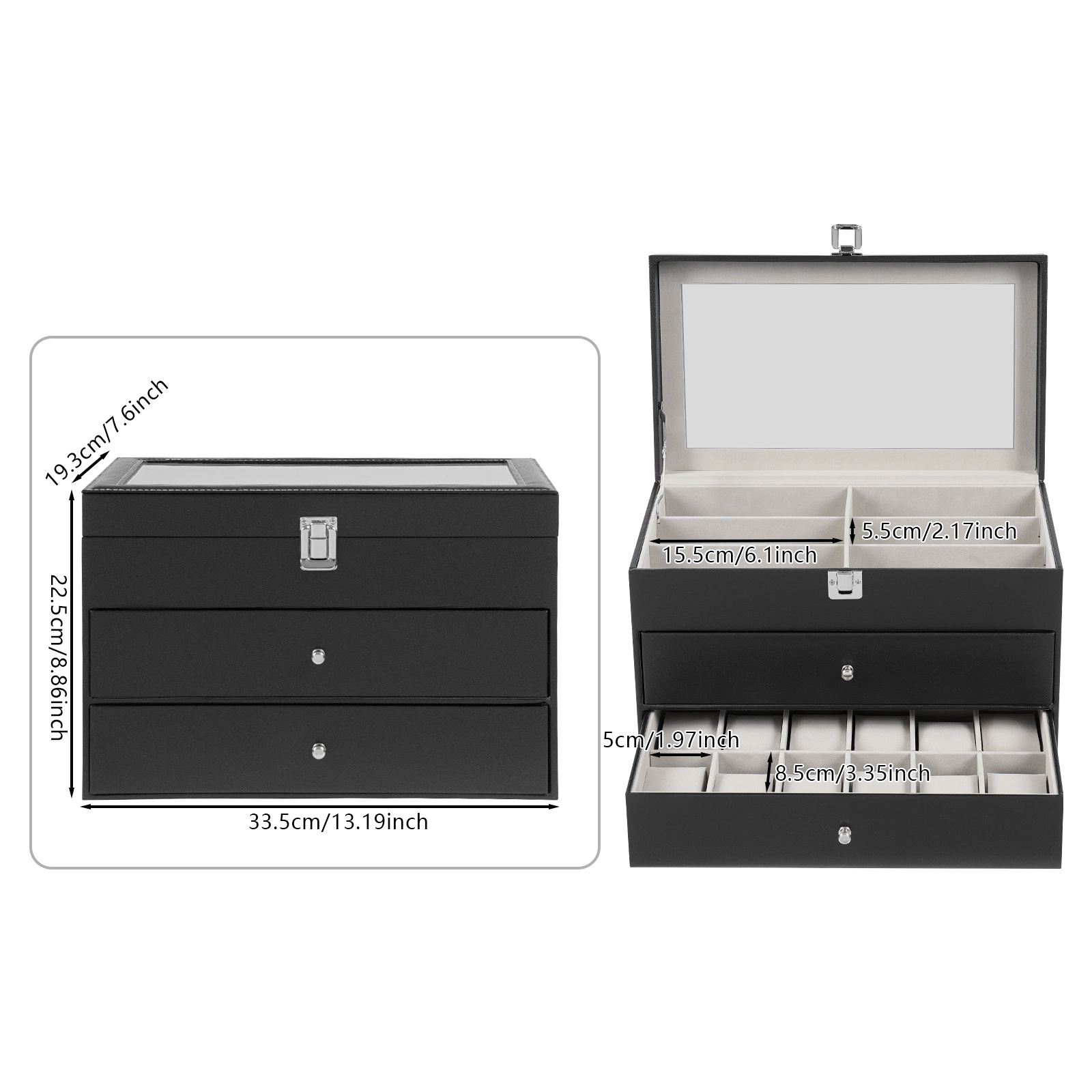 Watch Box Watches and Glasses  - Winter Clothing Organizer ulasan dan harga