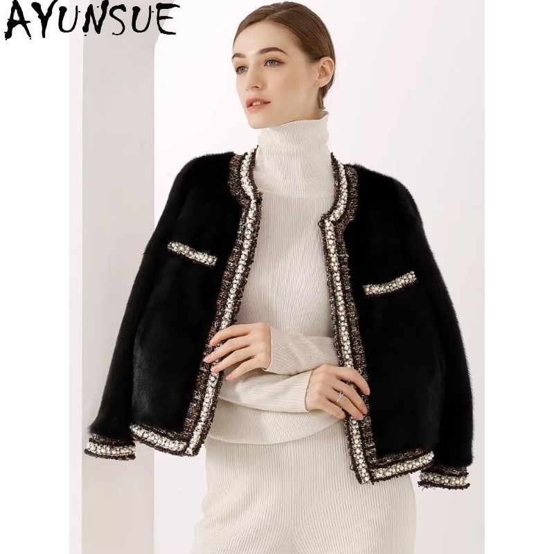 AYUNSUE Purple Label Mink Fur  - Winter Clothing Label ulasan dan harga