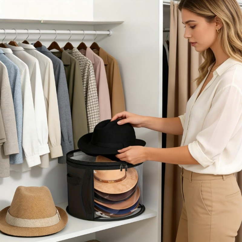 Winter Hat Storage Bucket Clot - Winter Clothing Organizer ulasan dan harga
