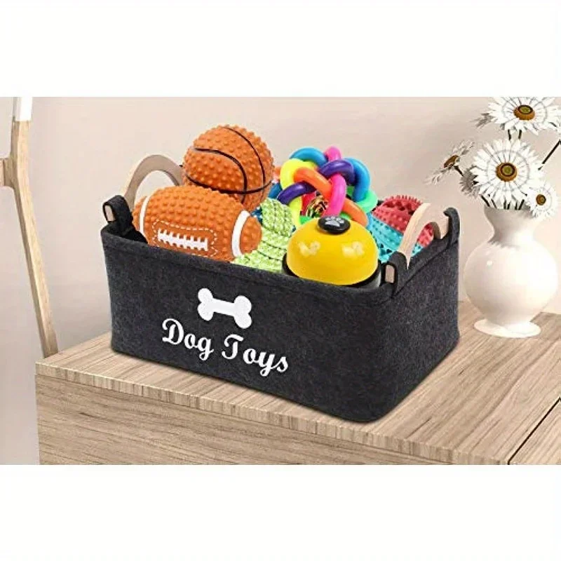 Felt pet toy box, dog toy box, - Winter Clothing Organizer ulasan dan harga