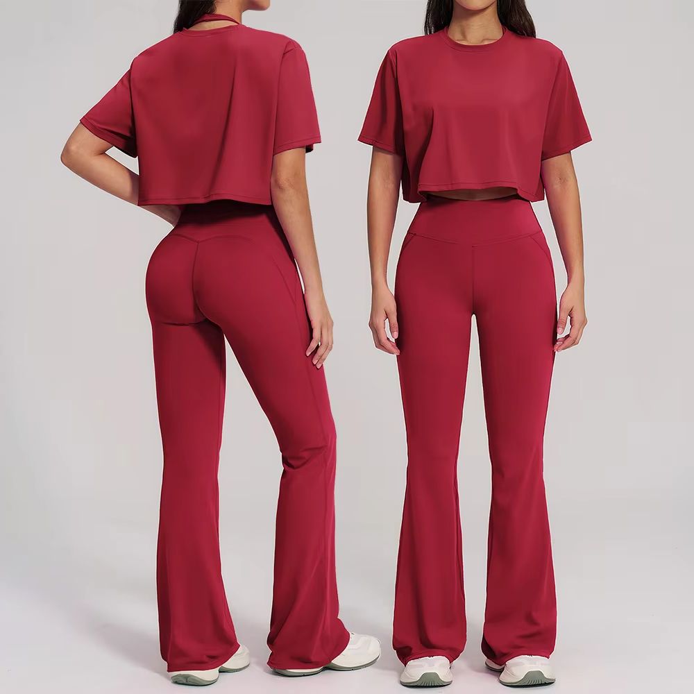 2PCS Yoga Set Sports Outfit Gy - Winter Yoga Clothing ulasan dan harga