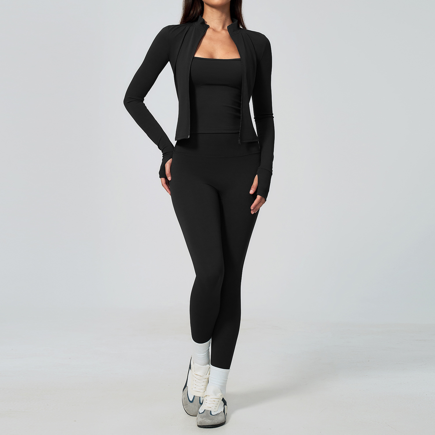 Women Yoga Set 3PCS Workout Se - Winter Yoga Clothing ulasan dan harga