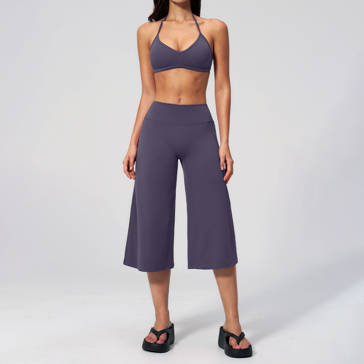 Capri Pants Set 2PCS Sports Br - Winter Yoga Clothing ulasan dan harga