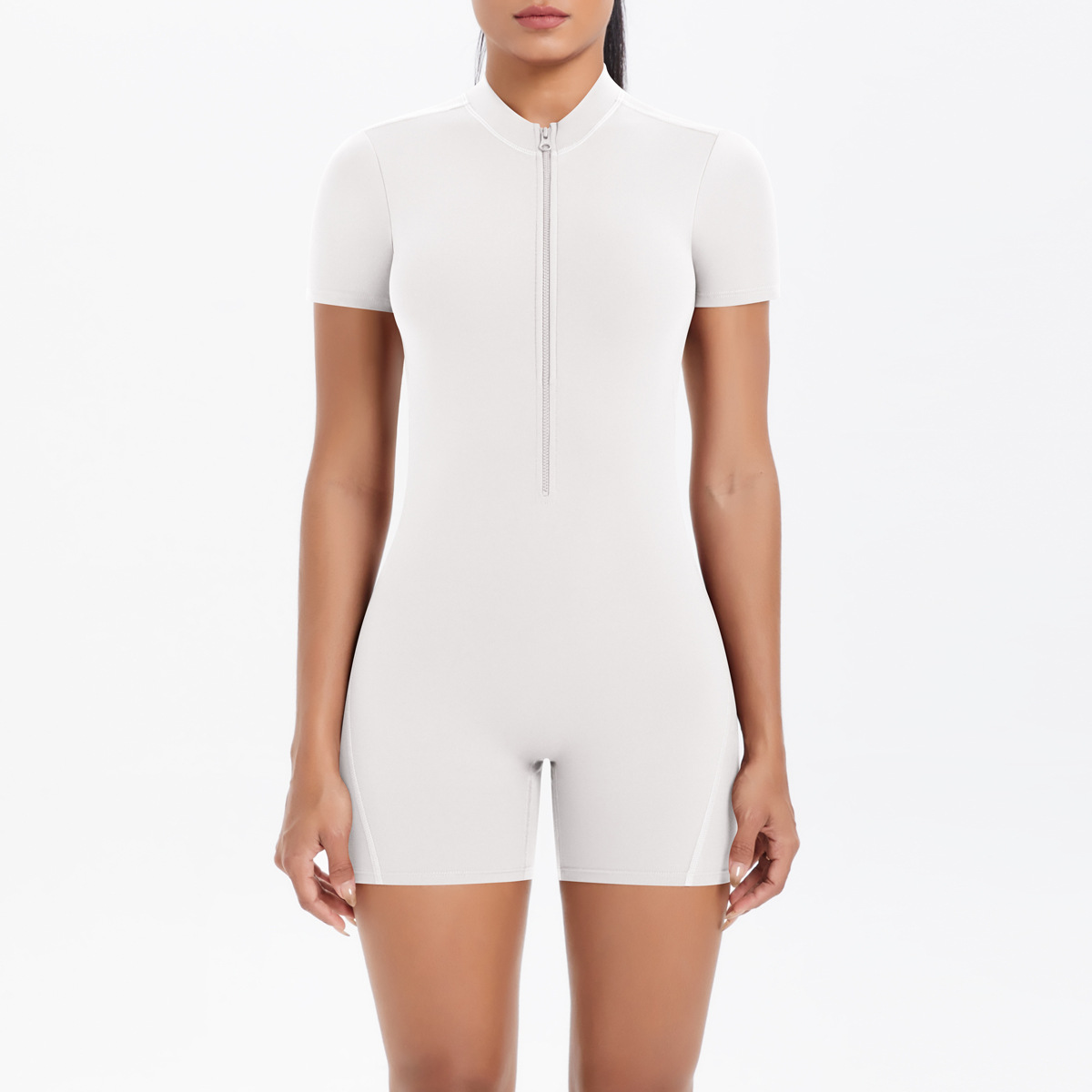 Zipper Short Sleeves Workout J - Winter Yoga Clothing ulasan dan harga